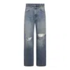 Amiri Blue Denim Cotton Jeans In Blue