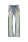 Amiri Stack Distressed Slim-leg Jeans In Blue
