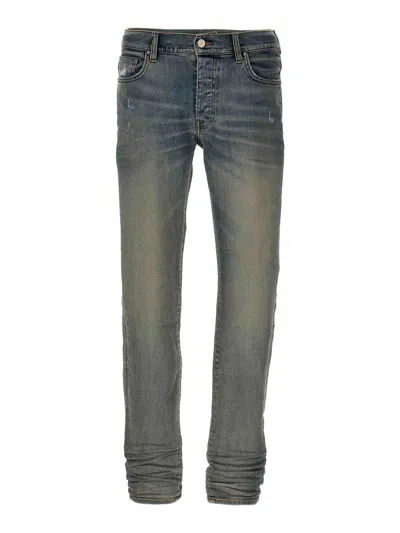 Amiri Stack Jeans In Light Blue