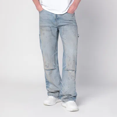 AMIRI AMIRI JEANS CARPENTER LIGHT WASHED BLUE