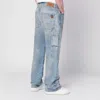 Amiri Straight Carpenter Style Trousers With Distressed Detailing