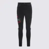 Amiri Casual Trousers With Five Pockets And Embroidery In Black