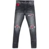 Amiri Belt-loop Jeans In Gray