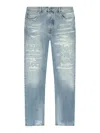 Amiri Ma Quad Repaired Jeans In Blue