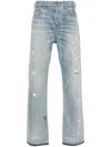 Amiri Painter Straight-leg Jeans In Blue