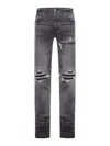 Amiri Stretch Denim Jeans Distressed Detailing