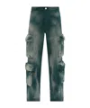 Amiri Patterned-jacquard Cargo Trousers In Green