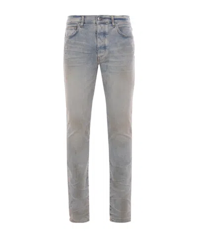 Amiri Jeans With Belt Loops In Blue
