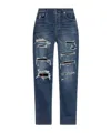 Amiri Distressed-effect Jeans In Blue