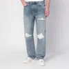 Amiri Straight Leg Mid-rise Distressed Trousers