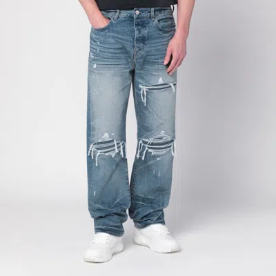 AMIRI AMIRI JEANS WITH RIPS HONEYCOMB INDIGO