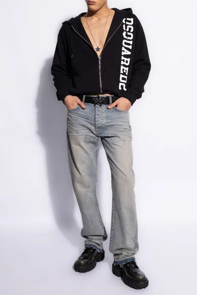 Amiri Jeans With Vintage Effect In Light Blue