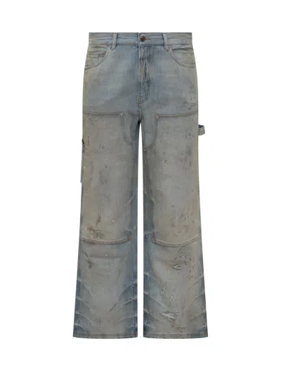 Amiri Jethe 100% Cotton Jeans In Blue