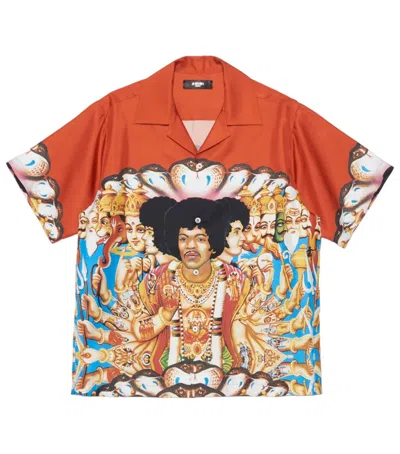 Pre-owned Amiri Jimi Hendrix Silk Shirt In Multicolor
