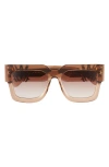 Amiri Jumbo Ma Logo Square Sunglasses In Brown