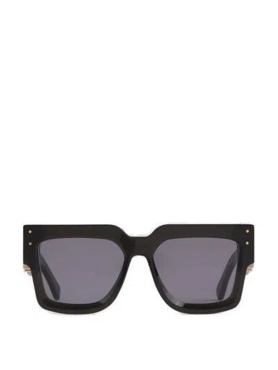 Amiri Jumbo Square Frame Sunglasses In Contrast Logo On The Temple