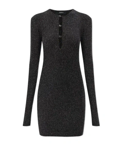 AMIRI KEYHOLE LONG-SLEEVE MINI DRESS