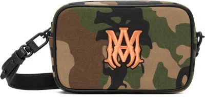 Amiri Khaki Ma Camo Camera Bag In Multi