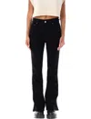 Amiri High-rise Kick Flare Denim Pants In Black