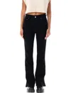 Amiri High-rise Kick Flare Denim Pants In Black