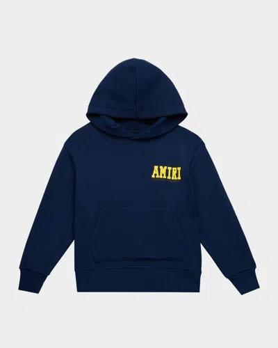 Amiri Kid's  Tiger Graphic Hoodie In Blue