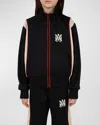 Amiri Logo-appliqué Zip-up Track Jacket In Black