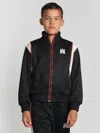 Amiri Kids Black 'arts District' Track Jacket In Black