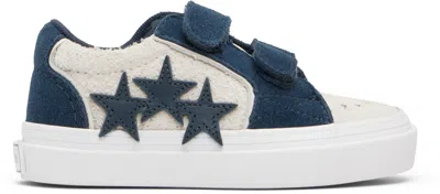 Amiri Kids Beige & Navy Sunset Skate Low Sneakers In Blue