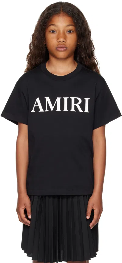 Amiri Kids Black '' Core Logo T-shirt