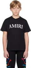Amiri Boys Black Kids Branded-print Short-sleeved Cotton-jersey T-shirt 4-12 Years In Black