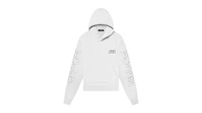Pre-owned Amiri Kids' Bones Hoodie In White