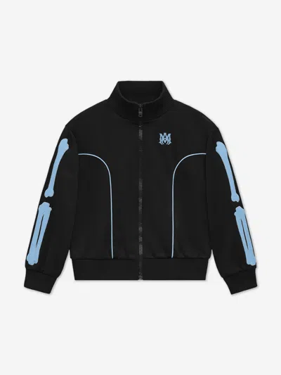 Amiri Kids Bones Track Jacket In Black