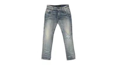 Pre-owned Amiri Kids' Broken Jeans In Clay Indigo In Blue