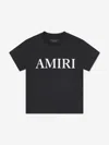 Amiri Boys Black Kids Branded-print Short-sleeved Cotton-jersey T-shirt 4-12 Years In Black