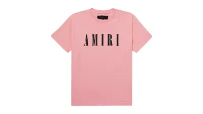 Pre-owned Amiri Kids' Core Logo Tee Shirt In Pink/black In Multi