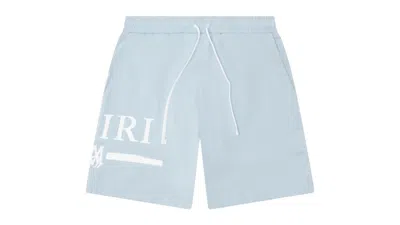 Pre-owned Amiri Kids' Ma Bar Logo Swim Shorts In Blue