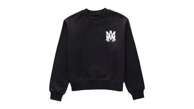 Pre-owned Amiri Kids' Ma Logo Crewneck Sweatshirt In Black