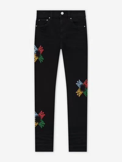 Amiri Kids Ma Quad Scribble Jeans In Black