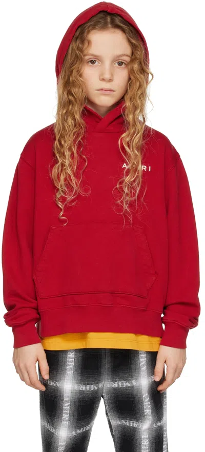 Amiri Kids Red Bones Graphic Hoodie