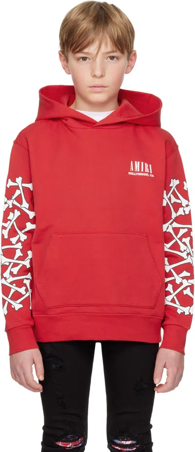 Amiri Kids Red Bones Hoodie