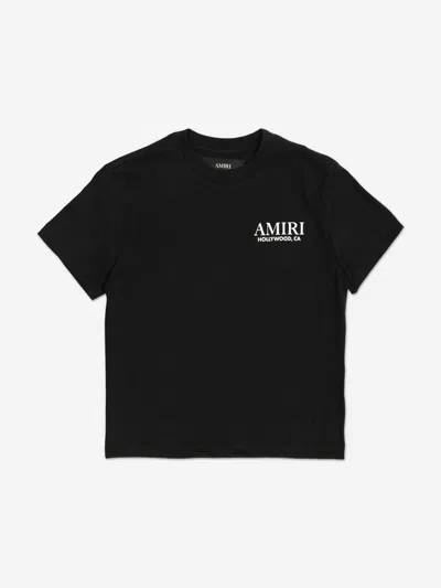 Amiri Kids Stacked T-shirt In Black