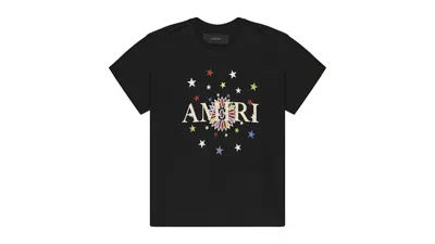 Pre-owned Amiri Kids' Stars Graphic Tee Shirt In Black