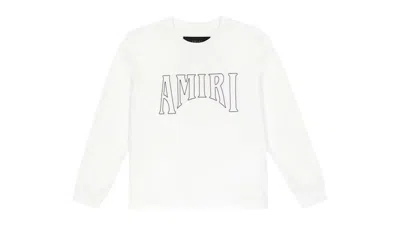 Pre-owned Amiri Kids' Sun Graphic Long Sleeve Tee Shirt In White
