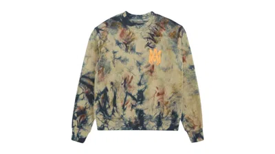 Pre-owned Amiri Kids' Tie Dye Camo Crewneck In Multi