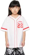 Amiri Kids White '22' Baseball Shirt In White