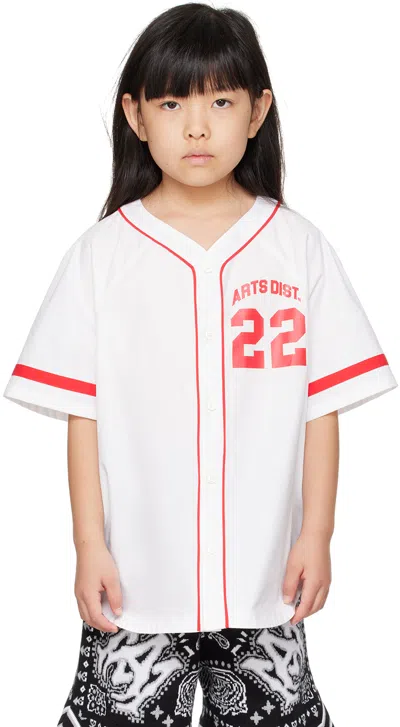 Amiri Kids White '22' Baseball Shirt