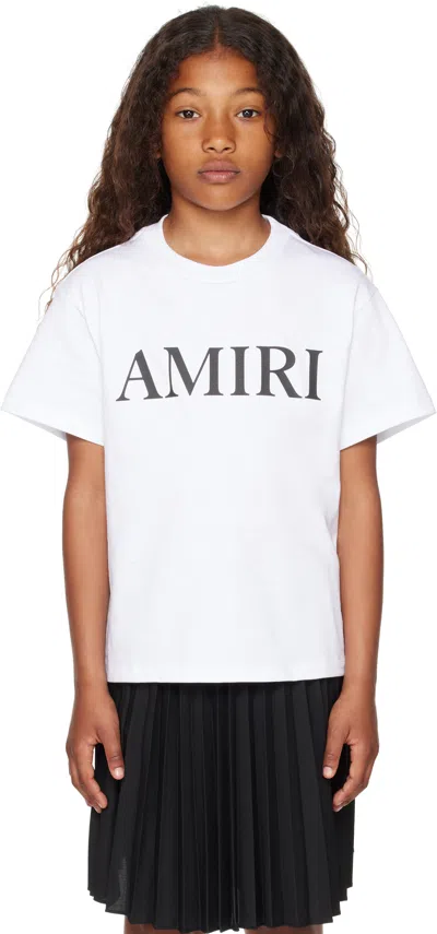 Amiri Kids White '' Core Logo T-shirt