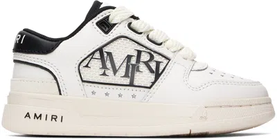 Amiri Kids White & Black Classic Low Sneakers In White Black