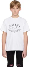 Amiri Logo Rubberised-print Cotton T-shirt 4-12 Years In White