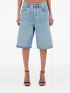 Amiri Knee-length Denim Shorts In Blue